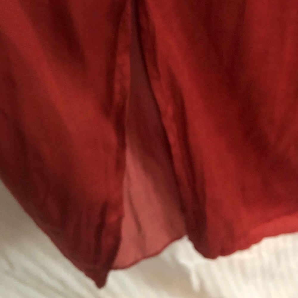 GAP Red/Rust Midi Sundress Spaghetti Strap Sleeveless - Picture 6 of 6